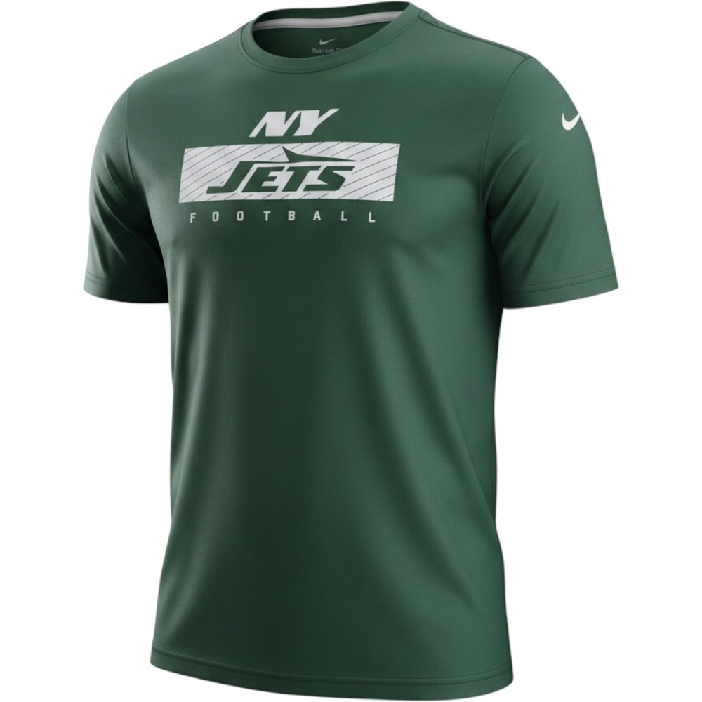 Nike Kids New York Jets NFL Dri-Fit Green T-Shirt Size Large Sportswear Football
